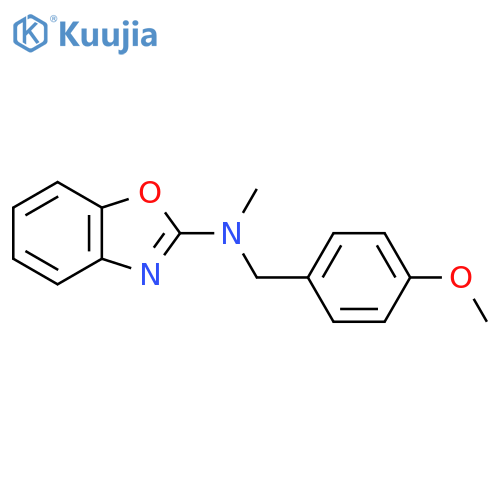 N-[(4-methoxyphenyl)methyl]-N-methyl-1,3-benzoxazol-2-amine structure