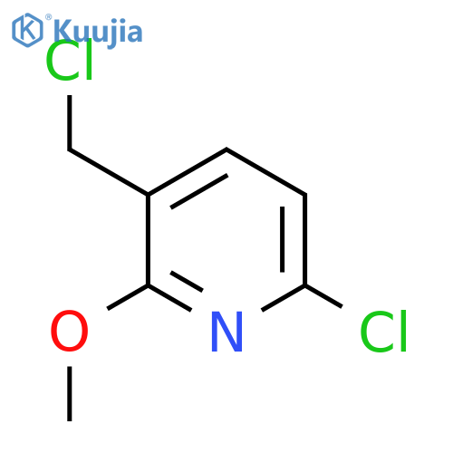 6-Chloro-3-(chloromethyl)-2-methoxypyridine structure