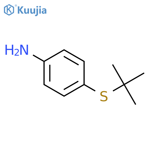 4-(tert-butylsulfanyl)aniline structure