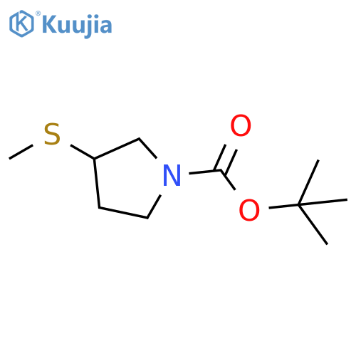 1-Boc-3-(Methylthio)pyrrolidine structure