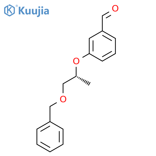(R)-3-((1-(Benzyloxy)propan-2-yl)oxy)benzaldehyde structure
