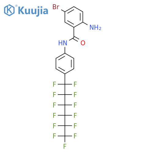 Benzamide, 2-amino-5-bromo-N-[4-(1,1,2,2,3,3,4,4,5,5,6,6,6-tridecafluorohexyl)phenyl]- structure