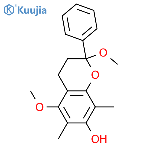 2,5,7-Trihydroxy-6,8-dimethylflavan; (±)-form, 2,5-Di-Me ether structure