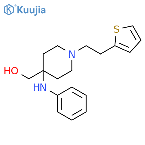 4-(Phenylamino)-1-2-(2-thienyl)theyl-4-piperidinemethanol structure