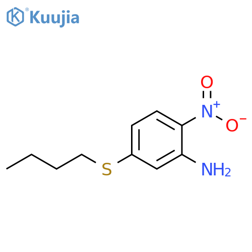 5-(butylthio)-2-nitrobenzenamine structure