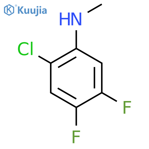 2-chloro-4,5-difluoro-N-methylaniline structure