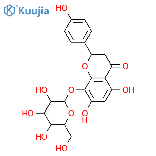 4',5,7,8-Tetrahydroxyflavanone; (S)-form, 8-O-β-D-Glucopyranoside structure