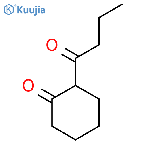 2-Butanoylcyclohexan-1-one structure