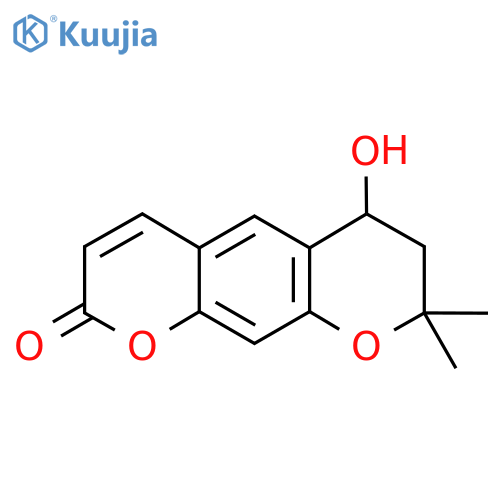 2H,6H-Benzo[1,2-b:5,4-b']dipyran-2-one, 7,8-dihydro-6-hydroxy-8,8-dimethyl- structure