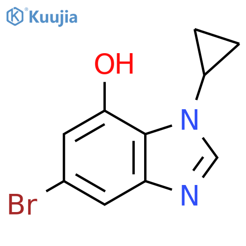 5-Bromo-1-cyclopropyl-1H-benzo[d]imidazol-7-ol structure