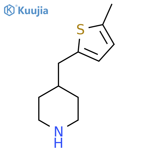 4-(5-methylthiophen-2-yl)methylpiperidine structure