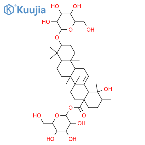 Urs-12-en-28-oic acid, 3-(b-D-glucopyranosyloxy)-19-hydroxy-,b-D-glucopyranosyl ester, (3b)- (9CI) structure