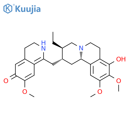 2H-Benzo[a]quinolizin-8-ol,2-[(3,4-dihydro-6-hydroxy-7-methoxy-1-isoquinolinyl)methyl]-3-ethyl-1,3,4,6,7,11b-hexahydro-9,10-dimethoxy-,(2R,3R,11bS)- structure