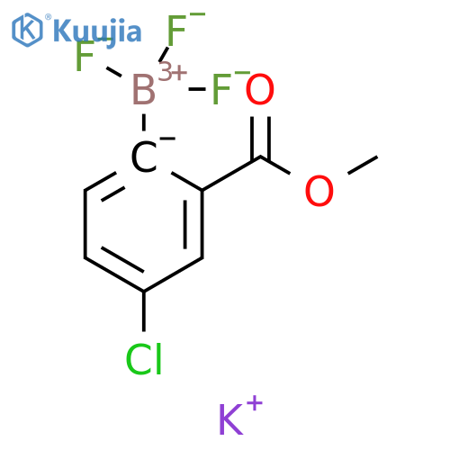 potassium 4-chloro-2-(methoxycarbonyl)phenyltrifluoroboranuide structure