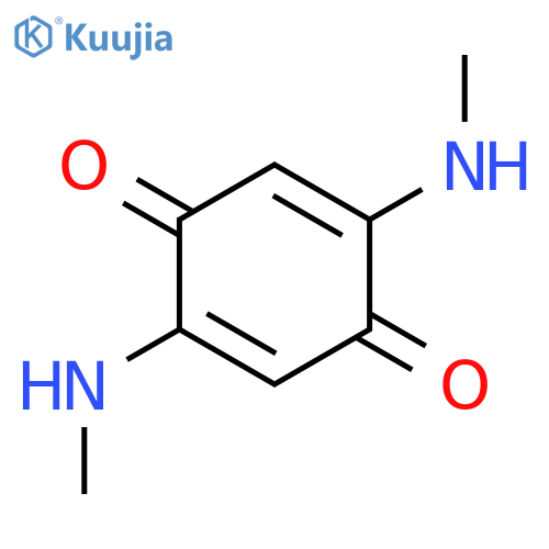 2,5-Cyclohexadiene-1,4-dione, 2,5-bis(methylamino)- structure