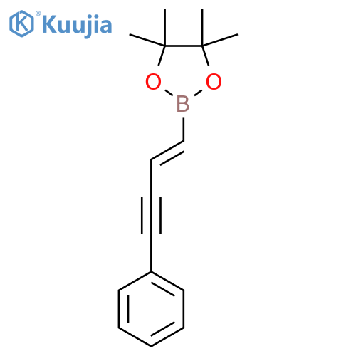 4,4,5,5-tetramethyl-2-[(E)-4-phenylbut-1-en-3-ynyl]-1,3,2-dioxaborolane structure