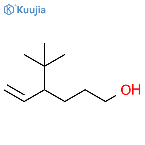 5-Hexen-1-ol, 4-(1,1-dimethylethyl)- structure