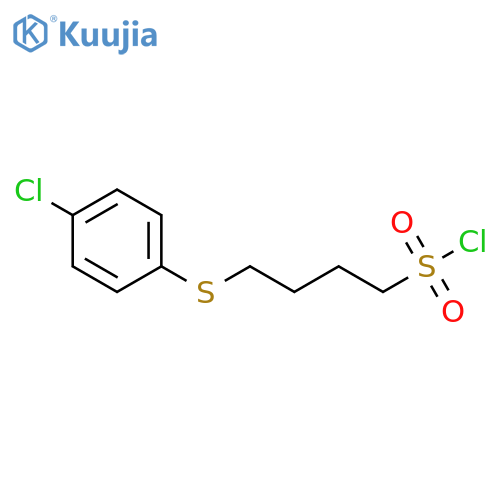 4-[(4-chlorophenyl)sulfanyl]butane-1-sulfonyl chloride structure