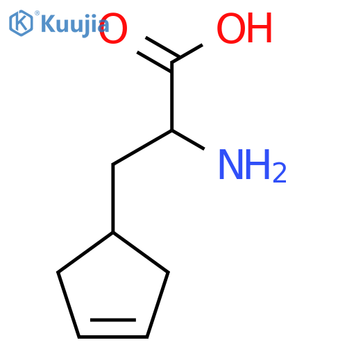 2-Amino-3-(cyclopent-3-en-1-yl)propanoic acid structure
