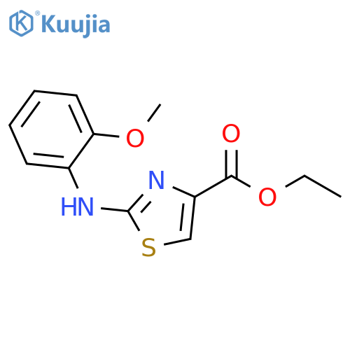 2-(2-Methoxyphenylamino)-thiazole-4-carboxylic acid ethyl ester structure