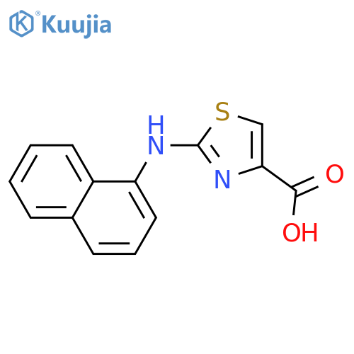 2-(naphthalen-1-ylamino)-1,3-thiazole-4-carboxylic Acid structure