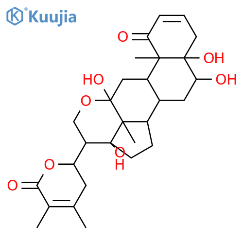 Ergosta-2,24-dien-26-oic acid, 12,21-epoxy-5,6,12,17,22-pentahydroxy-1-oxo-, δ-lactone, (5α,6β,12α,17α,22R)- (9CI) structure