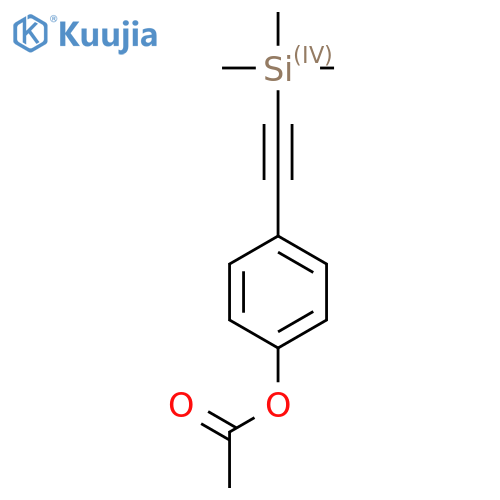 4-((Trimethylsilyl)ethynyl)phenyl acetate structure