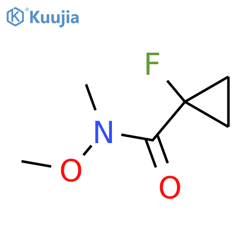 1-Fluoro-cyclopropanecarboxylic acid methoxy-methyl-amide structure