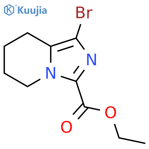 ethyl 1-bromo-5H,6H,7H,8H-imidazo1,5-apyridine-3-carboxylate structure