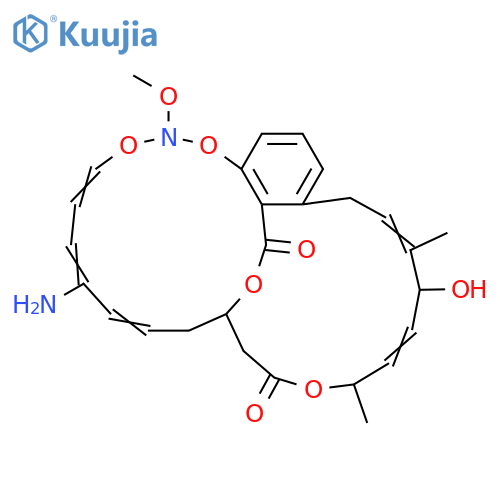 14,11-([2,5]Heptadienoxyethano)-13H-1,3,12,2-benzotrioxaazacyclopentadecine-13,26-dione,7-amino-10,11-dihydro-21-hydroxy-2-methoxy-20,24-dimethyl- (9CI) structure