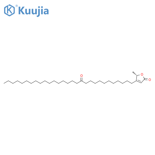 2(5H)-Furanone, 5-methyl-4-(12-oxononacosyl)-, (5S)- structure
