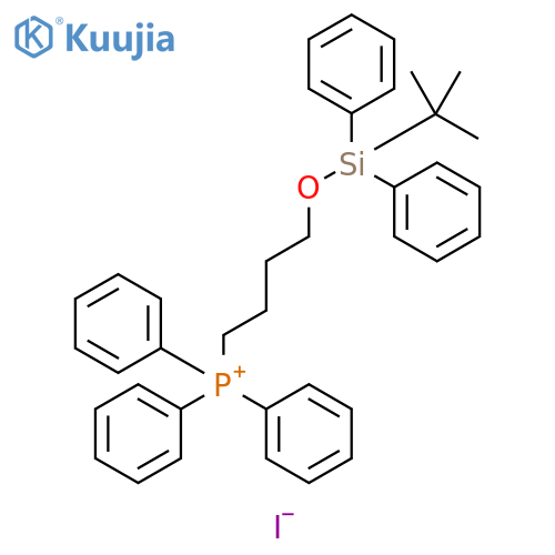 Phosphonium, [4-[[(1,1-dimethylethyl)diphenylsilyl]oxy]butyl]triphenyl-,iodide structure