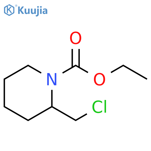 ethyl 2-(chloromethyl)piperidine-1-carboxylate structure