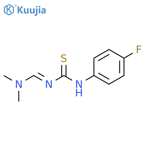 3-[(1E)-(dimethylamino)methylidene]-1-(4-fluorophenyl)thiourea structure