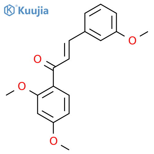 (E)-1-(2,4-Dimethoxyphenyl)-3-(3-methoxyphenyl)prop-2-en-1-one structure