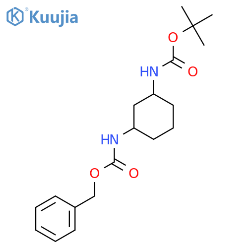 Benzyl tert-Butyl ((1S,3S)-cyclohexane-1,3-diyl)dicarbamate structure
