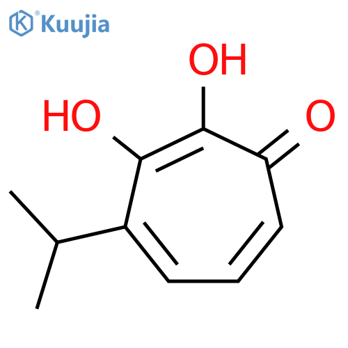 2,4,6-Cycloheptatrien-1-one,2,3-dihydroxy-4-(1-methylethyl)- structure