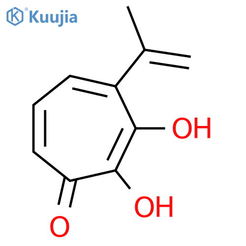 2,3-Dihydroxy-4-prop-1-en-2-ylcyclohepta-2,4,6-trien-1-one structure