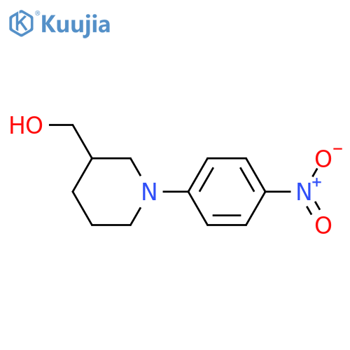 (1-(4-Nitrophenyl)piperidin-3-yl)methanol structure