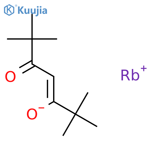 2,2,6,6-tetramethyl-3,5-heptanedionato rubidium structure