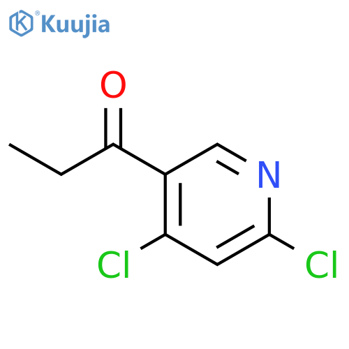 1-(4,6-dichloro-3-pyridyl)propan-1-one structure