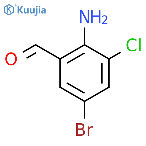 Benzaldehyde, 2-amino-5-bromo-3-chloro- structure