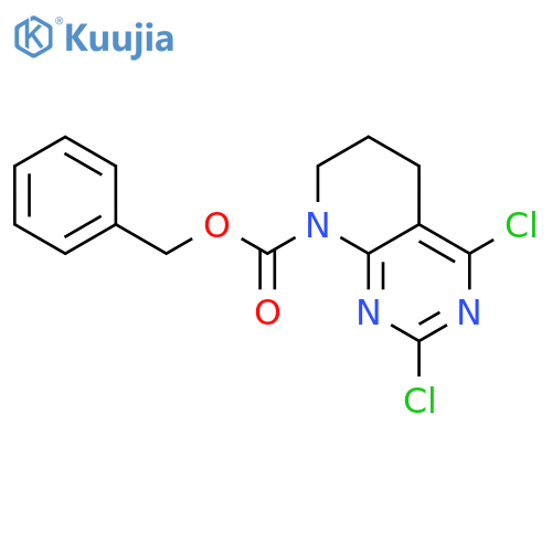 Benzyl 2,4-dichloro-6,7-dihydropyrido[2,3-d]pyrimidine-8(5H)-carboxylate structure