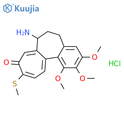(S)-7-Amino-1,2,3-trimethoxy-10-(methylthio)-6,7-dihydrobenzoAheptalen-9(5H)-one HCl Salt structure