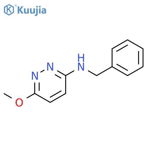 3-Pyridazinamine, 6-methoxy-N-(phenylmethyl)- structure