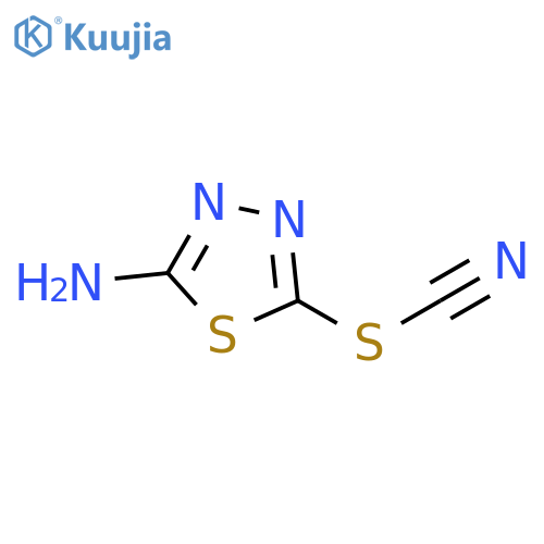 Thiocyanic acid,5-amino-1,3,4-thiadiazol-2-yl ester structure