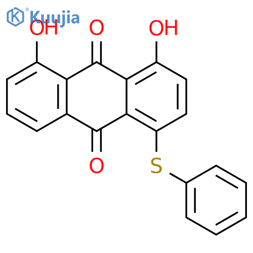 9,10-Anthracenedione, 1,8-dihydroxy-4-(phenylthio)- structure