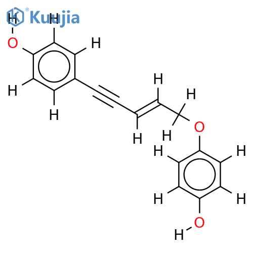 (E)-form-4-[5-(4-Hydroxyphenoxy)-3-penten-1-ynyl]phenol, 9CI structure