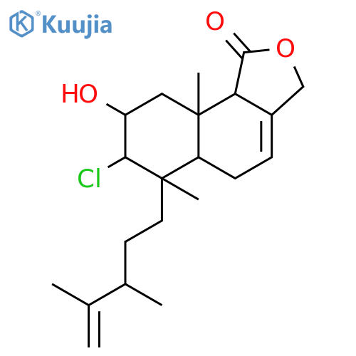 Naphtho[1,2-c]furan-1(3H)-one, 7-chloro-6-(3,4-dimethyl-4-pentenyl)-5,5a,6,7,8,9,9a,9b-octahydro-8-hydroxy-6,9a-dimethyl- (9CI) structure