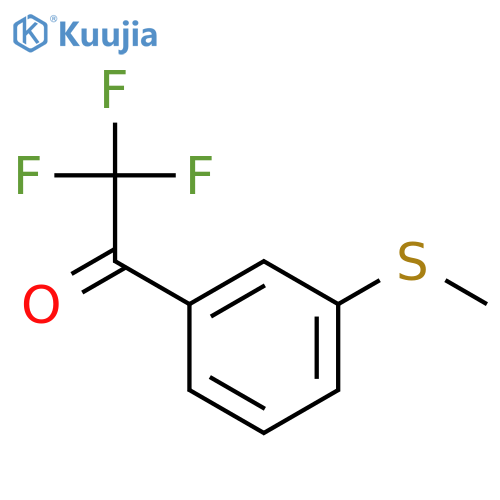 2,2,2-trifluoro-1-3-(methylsulfanyl)phenylethan-1-one structure
